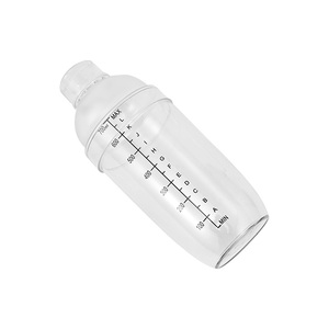 바 호텔 홈 레스토랑 사용 현대 투명 플라스틱 친환경 칵테일 셰이커 세트 250ml/350ml/550ml/750ml - Product Image 4
