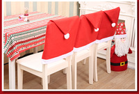 Ensemble de nappes et de housses de chaise de Noël, décoration de table de Noël nordique, rouge, vert, blanc, décoration de fête de Noël à la maison