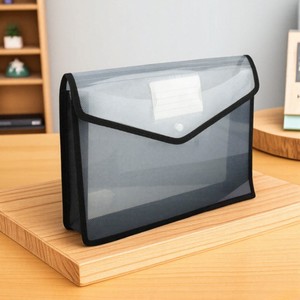 Fichier de bouton de haute qualité organiser pochette PP sac de papier de <span class=keywords><strong>Test</strong></span> Transparent Snap porte-fichier d'affaires