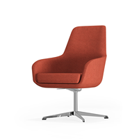 Chaise de bureau de direction moderne de luxe en tissu, certifiée BIFMA, avec siège en mousse moulée, réglable en hauteur, pour bureau à domicile