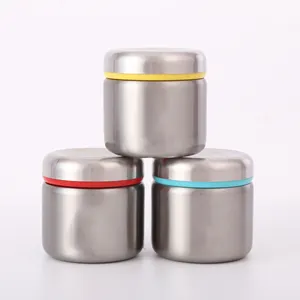 Customized Color Portable Small Double Wall Stainless Steel Food Flask Vacuum Insulated Drinking Holder With Lid