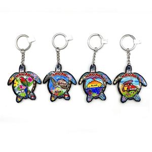 New Arrival Coastal Style Wooden Keychains Unique Handicraft with Distinctive Still Life Pattern Elegant Knick-Knacks - Product Image 3