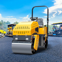 Compacteur vibrant à double roue électrique CE 1500 kg avec moteur EPA, démarrage électrique, Huade Hydraulic, Corée du Sud, Philippines, Algérie