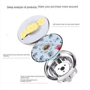 4 pièces <span class=keywords><strong>60mm</strong></span> 61mm 69mm 134mm enjoliveurs de <span class=keywords><strong>moyeu</strong></span> de roue flottants à LED avec logos personnalisés pour Audi <span class=keywords><strong>BMW</strong></span> - Product Image 4