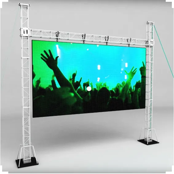 Schermo A LED A Terra Supporta Display Truss Strutture Stand Espositivo