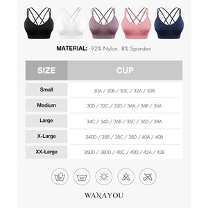 Sports Bras For Women Strappy Cross Back Medium Support <b>Padded</b> Workout Bra Breathable Quick Dry Yoga Fitness <b>Running</b> 3 Pack - Product Image 6