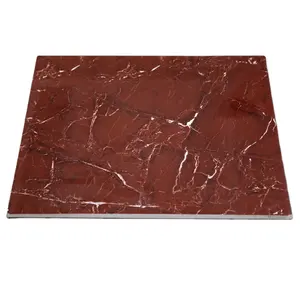 Bourgogne en porcelaine émaillée surface aspect marbre carrelage 600x600mm fournisseur de foshan