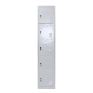Armoire de <span class=keywords><strong>rangement</strong></span> métallique à 5 portes en acier pour vestiaire de gym avec serrure à clé - Product Image 5