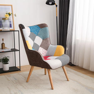 <span class=keywords><strong>Sillón</strong></span> Mecedor <span class=keywords><strong>tapizado</strong></span> de retazos moderno para sala de estar de hotel, escuela o parque, diseñado para la relajación - Product Image 3