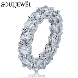 Anillo Souljewel Hip Hop con Circonitas Cúbicas Redondas, Chapado en Oro, para Hombre y Mujer, Regalo para Raperos y Fiestas - Product Image 4