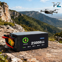 Batterie LiPo AROSEN 25000mAh 10C 23.4V/46.8V/54.6V 6S/12S/14S certifiée ROHS CE rechargeable pour FPV/RC/aérien