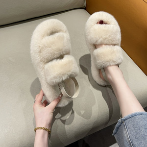 Nuove Ciabatte Morbide da Commercio Estero 2022, <span class=keywords><strong>Scarpe</strong></span> da Donna Europee e Americane di Grandi Dimensioni, Fornitura Transfrontaliera, Modello con Cinturino Posteriore per Casa - Product Image 2