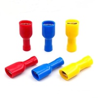 Borne femelle entièrement isolée série FDFD borne à sertir en cuivre connecteur articulé bout à bout rouge jaune bleu bornes isolées
