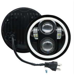 Faros LED Redondos Súper Brillantes de 5.75 y 7 Pulgadas para Motocicletas Harley y Camionetas Jeep - Product Image 3