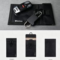 Pochette Faraday personnalisée en gros pour téléphone, blindage de signal avec fermeture à pression verrouillable, spéciale étudiants, avec dissolvant magnétique assorti