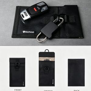 Pochette Faraday personnalisée en gros pour téléphone, <span class=keywords><strong>blindage</strong></span> de signal avec fermeture à pression verrouillable, spéciale étudiants, avec dissolvant magnétique assorti - Product Image 2