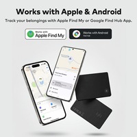 Indispensable pour le voyage APP Télécommande Suivi en temps réel Alarme sonore Carte à puce Carte Finder Key Finder