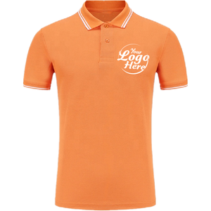 Hombres Mujeres Personalizado de gran tamaño Transpirable de manga corta para camisa Herramientas Solapa Camiseta Publicidad Cultura Grupo americano Uniforme - Product Image 4