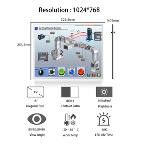 Auo 15.0 "1024x768 LCD hiển thị g150xan02.0 rộng Temp công nghiệp HMI bảng điều chỉnh 15 inch LCD <span class=keywords><strong>Modules</strong></span> - Product Image 1