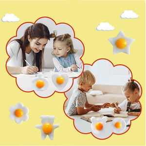 Nouveauté 2026 : Jouet sensoriel créatif en TPR pour enfants, jouet à presser en forme d'œuf poché, trieur de couleurs et de formes, vente en gros - Product Image 5