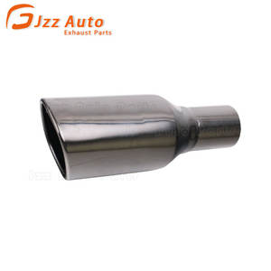 Tubo De Escape Do Carro Preto Gloss 54mm Entrada 90*85mm Retângulo Inclinação Tomada Universal Dicas De Escape Modificação Tail <span class=keywords><strong>Pipe</strong></span> Dica Silenciador - Product Image 1