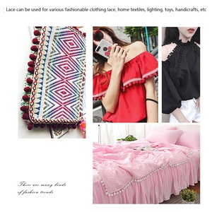 Nhỏ sang trọng bóng ren handmade rèm cửa Phụ kiện quần áo Pom Pom bóng pompoms TRIM trang trí rìa - Product Image 6