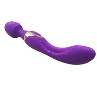 Vibromasseur puissant rechargeable à double vibration pour clitoris et point G, baguette vibrante portable, masseur personnel, jouet de plaisir pour femme adulte
