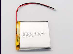 Deep cycle battery lp785060 LiPo battery <span class=keywords><strong>3</strong></span>,7 V 2400 mAh LiPo batteries - Product Image 2