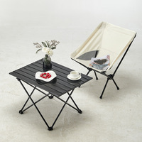 Table pliante d'extérieur en alliage Nuosenlai avec barres de connexion intégrées, légère et facile à transporter, mobilier de camping d'extérieur