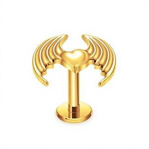 Bijoux de piercing en titane 16G, clous d'oreille à dos plat à filetage interne, pour hélix, conque, tragus, bijoux corporels - Product Image 3
