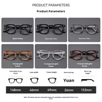 Nouvelle monture de lunettes tendance Bt55008 de haute qualité, anti-lumière bleue, en acétate, légère, vintage, nouvelle monture optique, nouveau modèle de lunettes