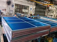 Bobine de chauffage/ventilation/climatisation (HVAC) en acier inoxydable sur mesure pour cuve de teinture textile, processus industriel