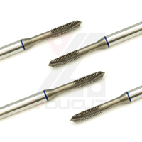 Tap Ulir Kasar Berlapis TiCN Spiral Point HSSE Alat Pembuat Ulir Lubang Tembus Tersedia dalam ukuran M12*1.75 hingga M20*2.5