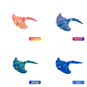 3D Printing <b>PLA</b> Ocean Cute Manta Ray Movable Simulation Eyes Joint Maternity Gift Toy Model Decoration - Product Image 2