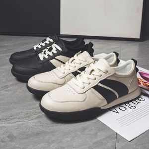 Nouvelle collection printemps : Mocassins et baskets décontractés pour hommes en cuir pleine fleur, respirants, pour l'extérieur, couleur blanche - Product Image 5
