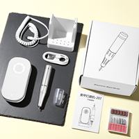 Machine à polir les ongles E File - Alimentation longue durée, accessoires multiples, embouts en alliage durable pour ongles épais UV207