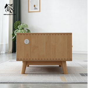 Table basse en bois et marbre, design moderne, écologique, facile à assembler, fabriquée en usine, prix bas, personnalisable, en stock, prête à être expédiée - Product Image 5