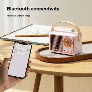 Haut-parleur Bluetooth portable de style rétro, <span class=keywords><strong>son</strong></span> HiFi sans fil, modes de lecture multiples, rechargeable pour la maison, le <span class=keywords><strong>bureau</strong></span>, les voyages, cadeau - Product Image 1