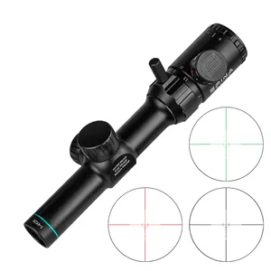 SPINA scope Green Red Illuminated 1-4x20 Range Finder Reticle Sight with 25.4mm Mount