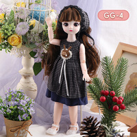 Nouvelles poupées BJD miniatures mignonnes de 30 cm 1/6 avec articulations mobiles et vêtements, poupée de maison pour filles, pour se déguiser soi-même, cadeau d'anniversaire, jouets pour enfants