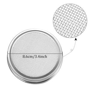 Usine en gros en acier inoxydable germination maille couvercle Mason Jar germination couvercle maille crépine - Product Image 3