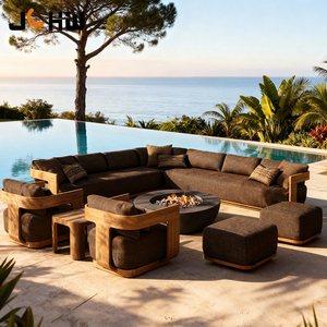 Ensemble de meubles d'extérieur en teck, meubles de <span class=keywords><strong>jardin</strong></span> de luxe, canapé 7 places, ensemble de canapés, canapés de <span class=keywords><strong>jardin</strong></span> durables pour l'extérieur - Product Image 1