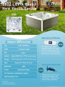 Vasca idromassaggio all'aperto di alta qualità vasca idromassaggio grande vasca idromassaggio idromassaggio Spa vasche idromassaggio produttore cinese - Product Image 6