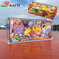 RAY YI akrilik Pokemon terbatas, casing pajangan kotak khusus Pikachu X Y Poncho Break Mega Charizard