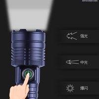 Lampe torche YesFire en aluminium rechargeable, super lumineuse, indice de protection IP55, lampe torche LED - camping, extérieur, portable, multifonction, longue portée