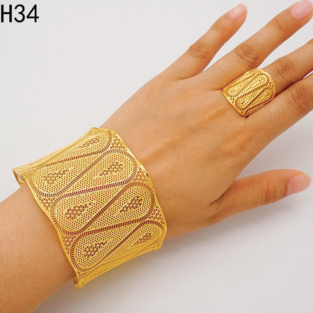 GDJWRI H41 Luxury 18K Gold Plated Jewelry - Elegant Bracelets