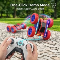 Voiture RC tout-terrain 4x4 personnalisée Spider double face, télécommande 4 canaux, portée 30m, en plastique ABS durable pour enfants