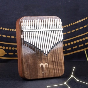 Kalimba de 21 tonos de alta calidad, piano de pulgar, doce constelaciones, caja de madera maciza de nogal negro, tipo caja, para principiantes, piano de dedos - Product Image 3