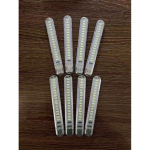 Veilleuse LED USB portable à commande tactile double face 8/24 LED blanc chaud avec fonction Power Bank pour dortoir - Product Image 4