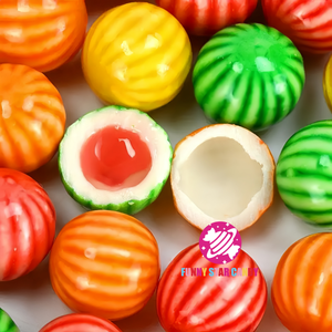 หมากฝรั่งแตงโมทรงลูกบอลแสนหวานสำหรับเคี้ยวหมากฝรั่งเติมเต็มแยมผลไม้ - Product Image 3